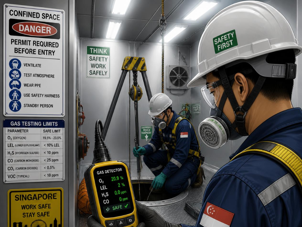 What is confined space gas testing, and who is legally allowed to do it?