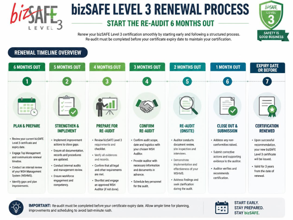 When does your bizSAFE Level 3 certificate actually expire?